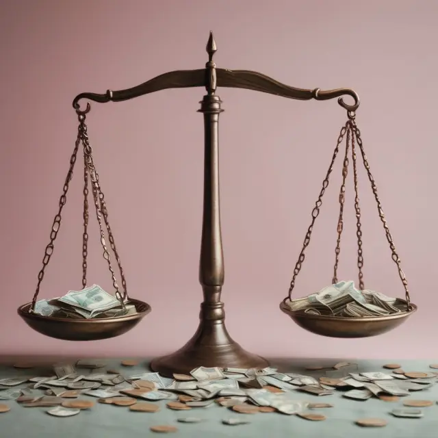 Scales representing out-of-the-money and in-the-money options, with the 