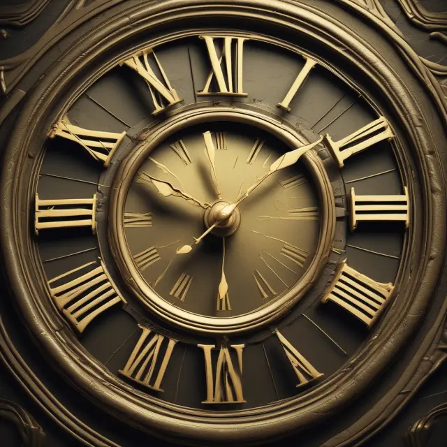 Golden clock hands symbolizing time value decay in option writing