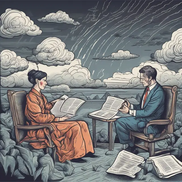 A covered call writer holds a security blanket of underlying shares while an uncovered put writer faces a threatening storm. Both illustrate the importance of risk management in option writing.