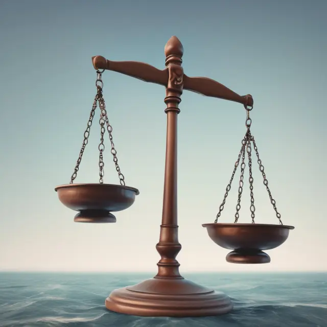 An unbalanced scale tips toward potential losses in the vast ocean of option contracts. This visualization highlights the unlimited risks associated with writing naked options.