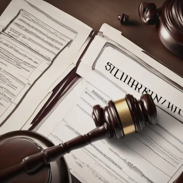 A gavel hitting a mortgage document illustrating the initiation of a writ of seizure and sale process in real estate law.