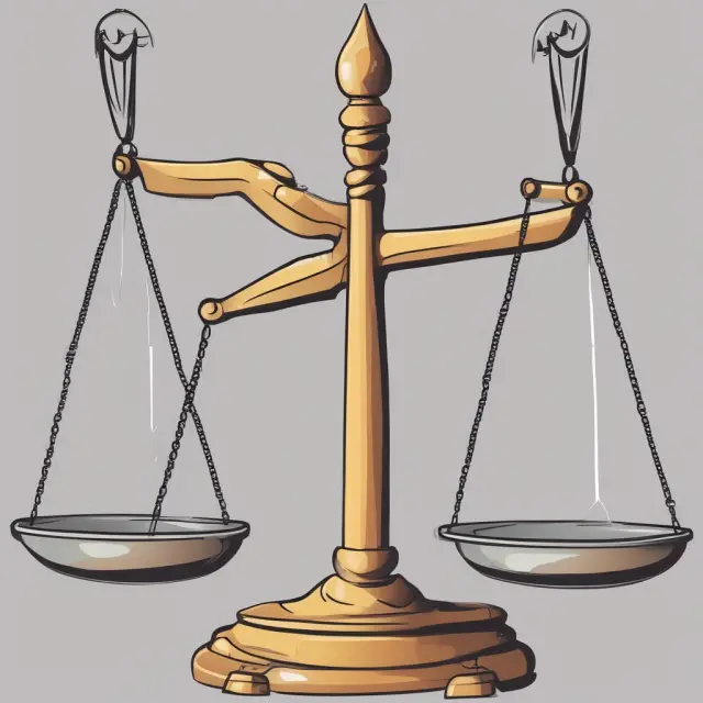 Justice scales with labels of wrongful termination grounds (discrimination, retaliation, medical history, organizing, breach of contract) balanced on one side.