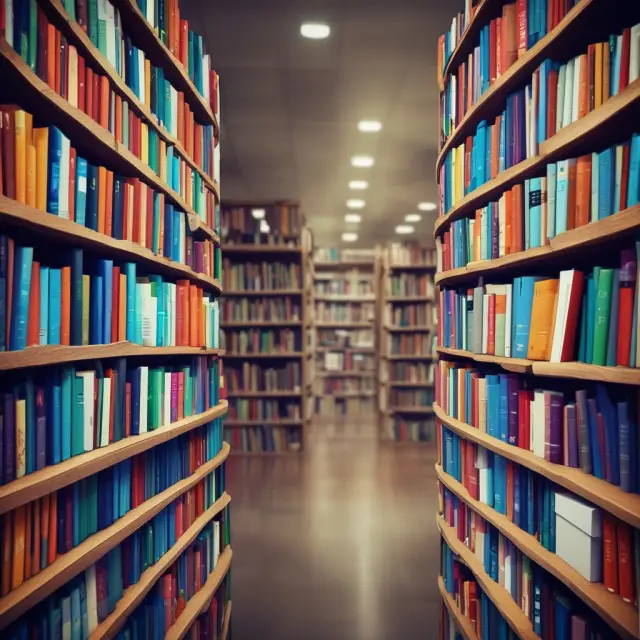 An image of a digital library with books embedded with XBRL metadata that flows into the pages as if they are part of the text