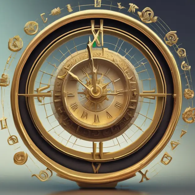 Golden clock hands move across a digital globe with exchange symbols, illustrating Xetra