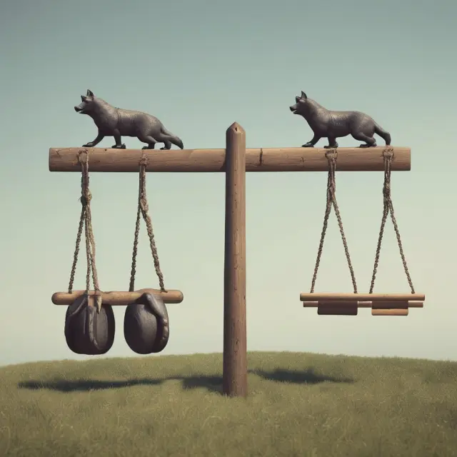 See-saw illustrating stocks transitioning from in-rights to ex-rights, depicting temporary price fluctuations.