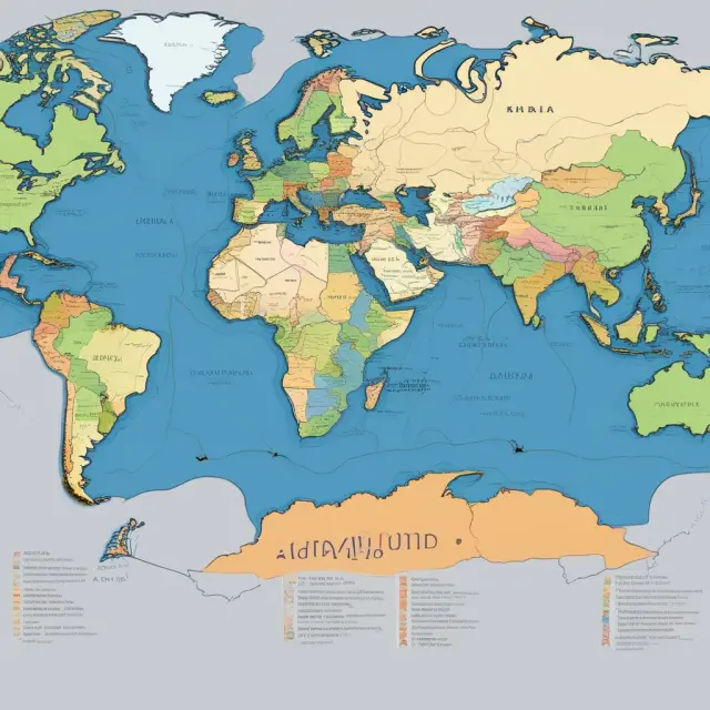 A world map showing two interconnected rivers representing American Depositary Receipts (ADRs) and international funds, illustrating the choice between these global investment vehicles.