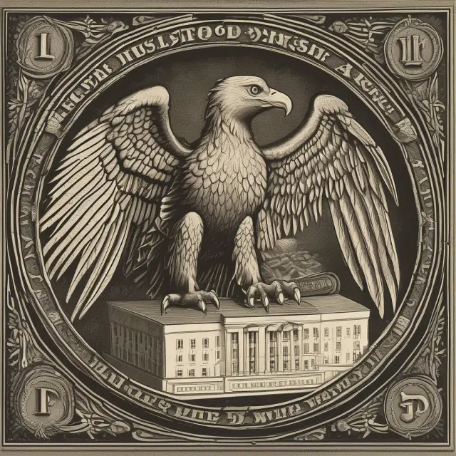 The Federal Reserve eagle examines a gold Yankee CD, representing the importance of regulation and compliance in foreign banking operations.