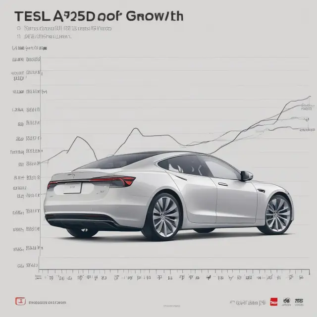Tesla production growth comparison between 2020 and 2021, illustrating a 48% increase in vehicle production (YOY)