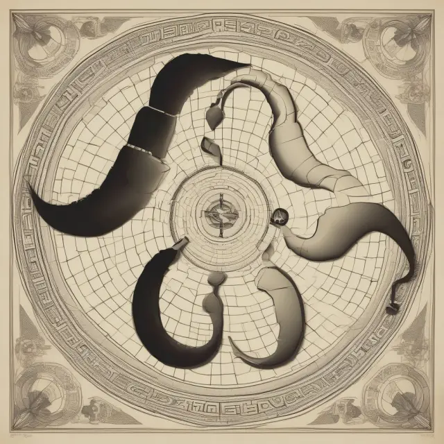 Gender differences and tobacco use affecting yearly probabilities of dying: yin-yang scales symbolizing balanced rates for women and increased risk for men due to tobacco.