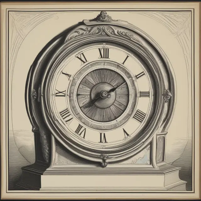 An antique clock showing the passage of time with a spinning dial representing mortality probabilities for different age groups