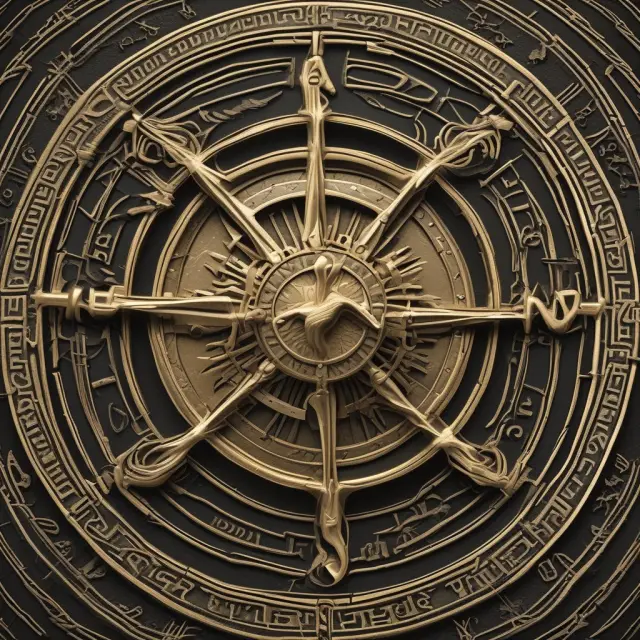 A gold compass navigating a complex investment maze, symbolizing CIPM