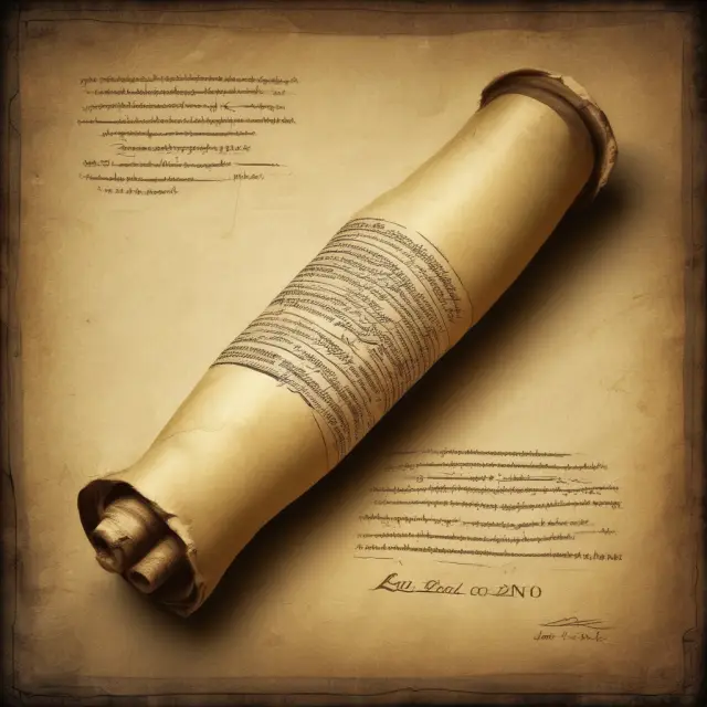 An ancient scroll unrolling to show yearly investment returns and their historical significance