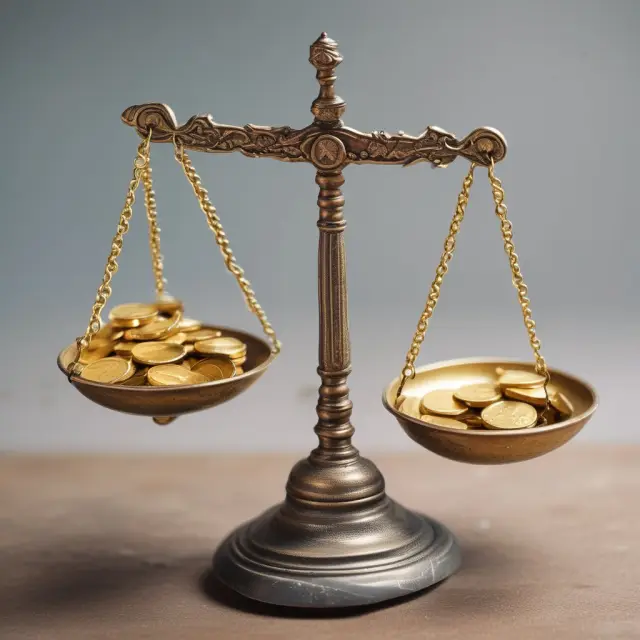 A balance scale weighing the benefits and factors to consider when deciding on a Years Certain Annuity, emphasizing risk management.