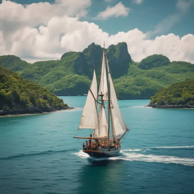 An explorer on a ship sails between islands representing different insurance providers, carefully considering their years certain annuity offers