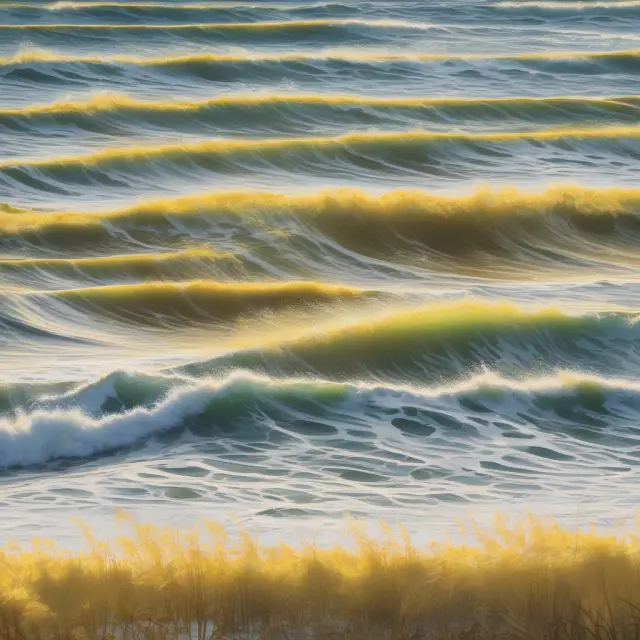 A metaphorical image of yellow sheets as an ocean with waves representing risk and hidden gems symbolizing potential opportunities in the OTC market.