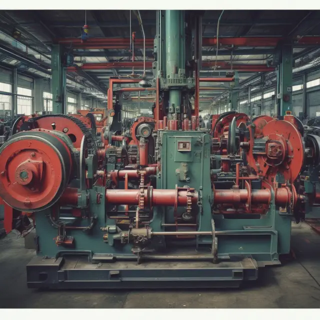 Factory gears representing labor, materials, and overhead balancing yield variation.