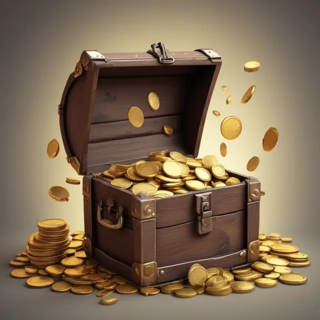 Golden coins flowing from high-yield stocks into a tax-efficient treasure chest, symbolizing the benefits of yield tilt index funds