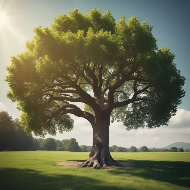 Tree with yield tilt index fund roots growing into various retirement account branches, symbolizing tax-advantaged growth