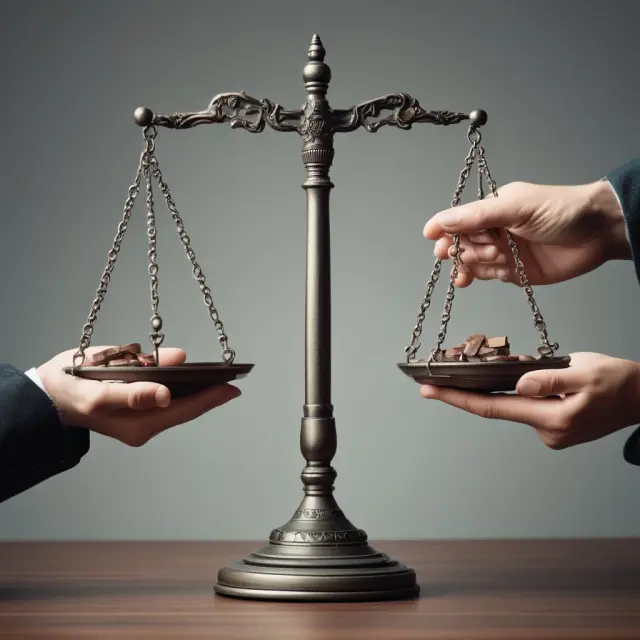 A scale holds bonds in each hand, representing a balanced approach to implementing a yield pickup strategy.