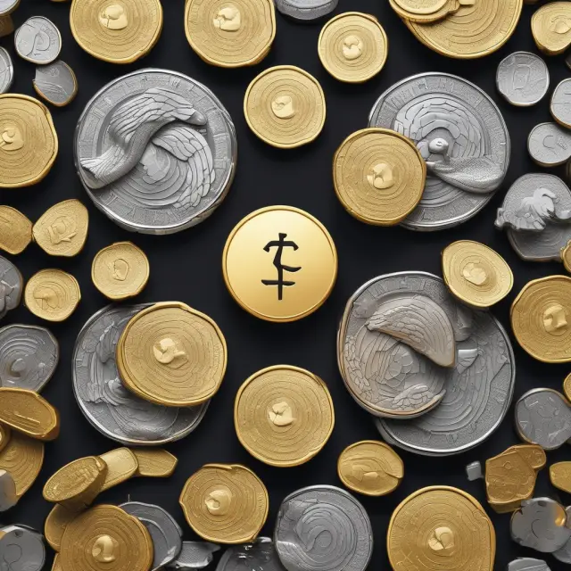 Golden yin-yang scales illustrating the benefits (coins) and risks (coins) of yield spread investing