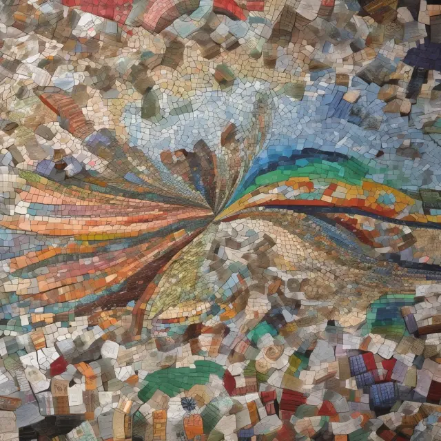 Vibrant mosaic of bonds with varying yield spreads influencing an investor