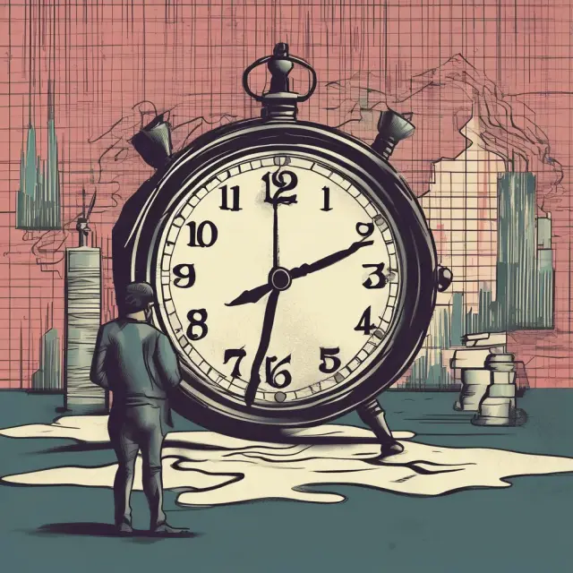 A callable bond on a table with a clock and interest rate graph, representing yield to call