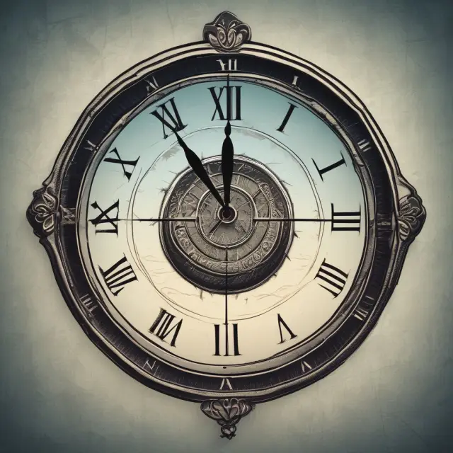 Clock striking midnight on a calendar, representing the beginning of the Year to Date period for analysis in finance
