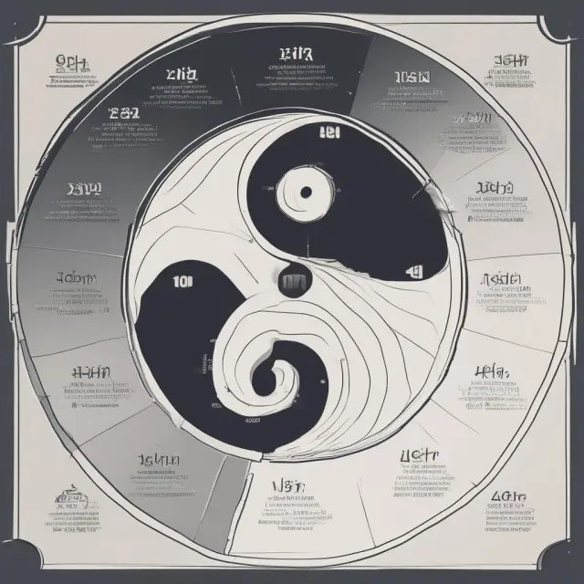 Yin-yang symbol showcasing the balance between benefits and drawbacks of Year to Date (YTD) analysis. Symbolizes incomplete perspective due to short time frame.