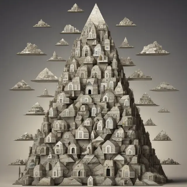 An image of a mosaic depicting various mortgage-backed securities as tiles, with the final piece representing Z-bonds precariously positioned on top