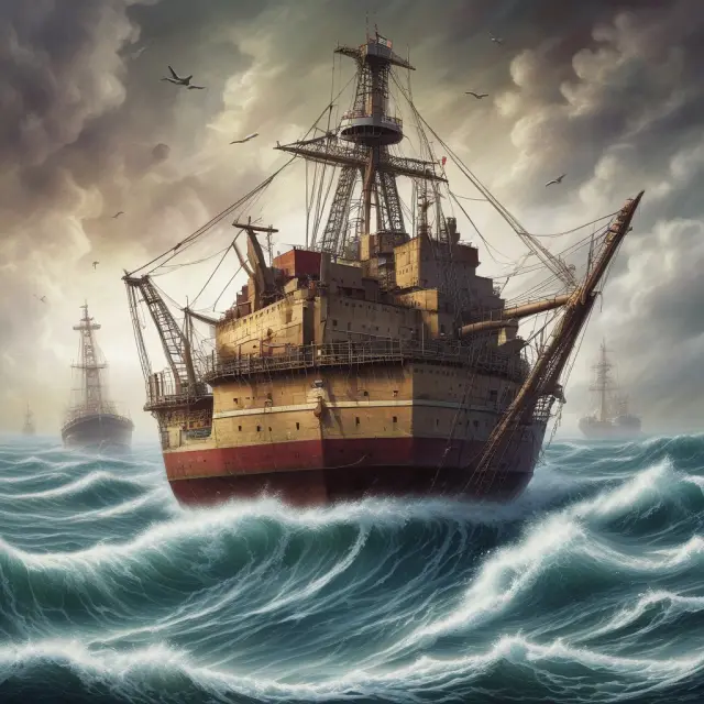 An image of turbulent waters representing the Z-Bond market during the 2007-2008 financial crisis, symbolizing uncertainty and risk for investors.