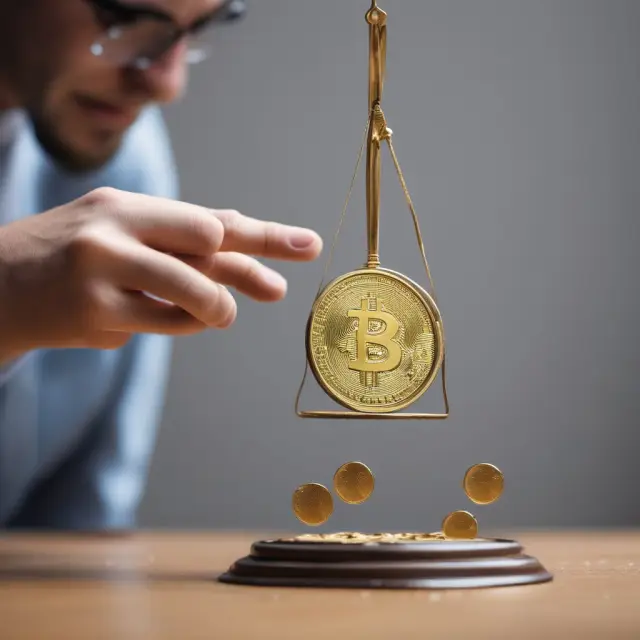 Investor performing one-sample z-test: gold coin versus target value on a scale