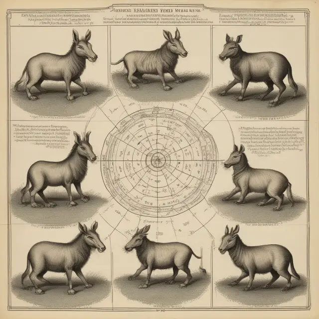 Four Zodiac animals performing different z-tests to analyze their populations