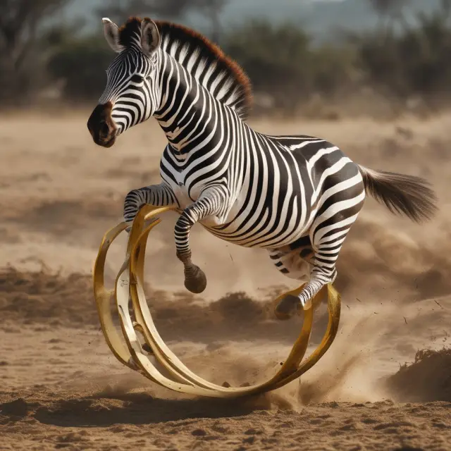 A zebra leaping over a golden hoop surrounded by various mutal funds with differing ranks, signifying the importance of choosing high-performing mutual funds based on their Zacks Rank.