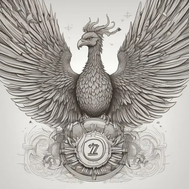 An image of a whitepaper unfolding to reveal a mythical Phoenix, symbolizing the transformation of Zerocoin into ZCash