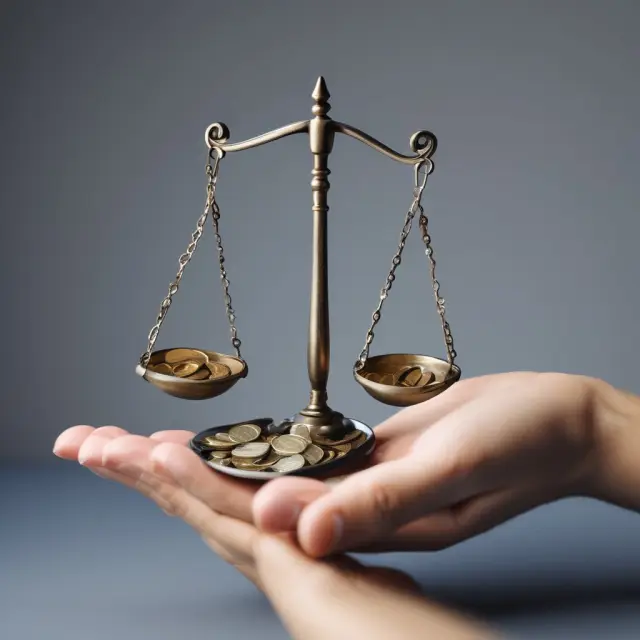 Image of scales balanced at zero, symbolizing responsible credit utilization.