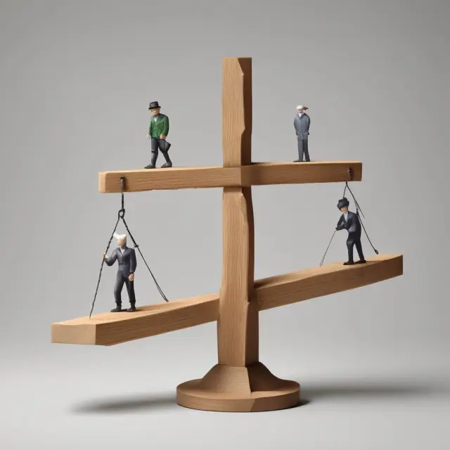 Seesaw represents balance transfer strategy with debt on one side and interest rate on the other, illustrating potential savings