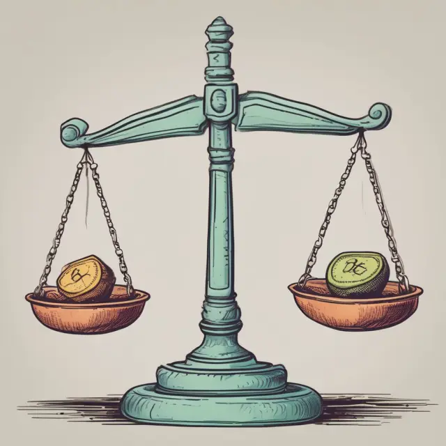 Investor balancing scales with transaction costs, liquidity concerns, tax implications, and the possibility of negative returns while constructing a zero-beta portfolio
