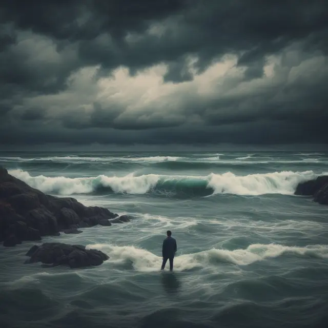 Zero-beta portfolio in the calm center of market volatility, demonstrating risk reduction