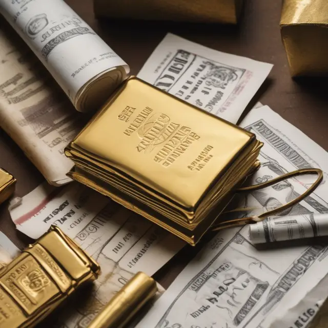 Zero-coupon mortgage note transforming into gold bars at maturity, symbolizing potential high returns