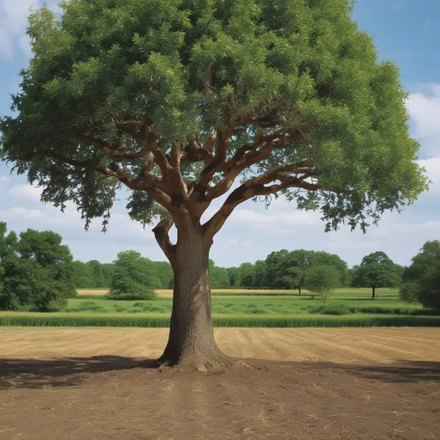 A seed transforming into a fully grown tree representing zero-coupon bonds with no periodic interest payments but full returns at maturity