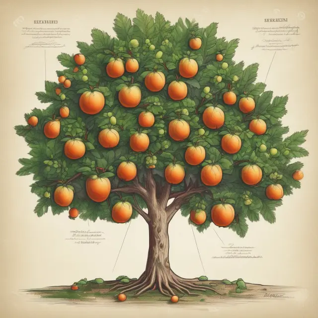 A tree laden with preferred stock fruit; one branch bears zero-dividend fruit representing capital appreciation and lump sum maturity payments