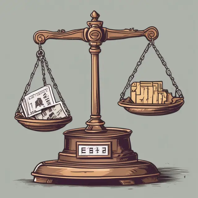 A merchant balancing a scale with credit cards on one side, representing rules and regulations, while the other side holds their discretion and independence.