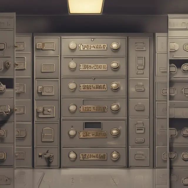 Encryption keys shielding a digital vault, representing the importance of encryption technology for secure zero-floor limit transactions