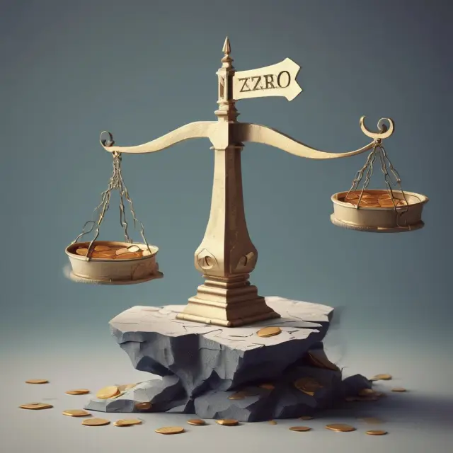 Image of a sturdy castle with balanced scales representing assets and liabilities in a zero-gap condition.
