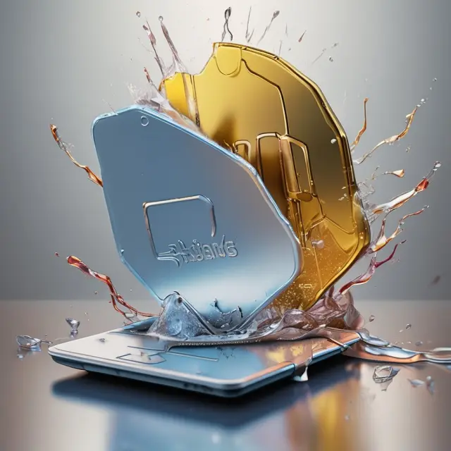 A visual representation of credit and debit cards, with zero liability policies keeping one card shielded from a melting skimmer, while the other card undergoes fraudulent transaction attempts.