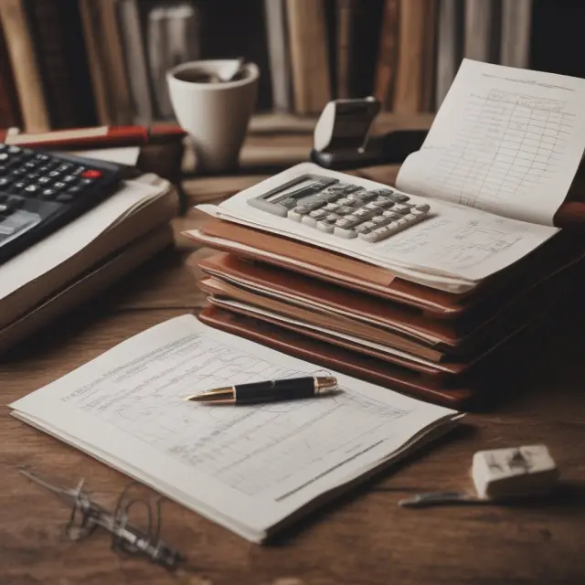 Bookkeeper verifying double-entry accounting balance through cross-footing process.