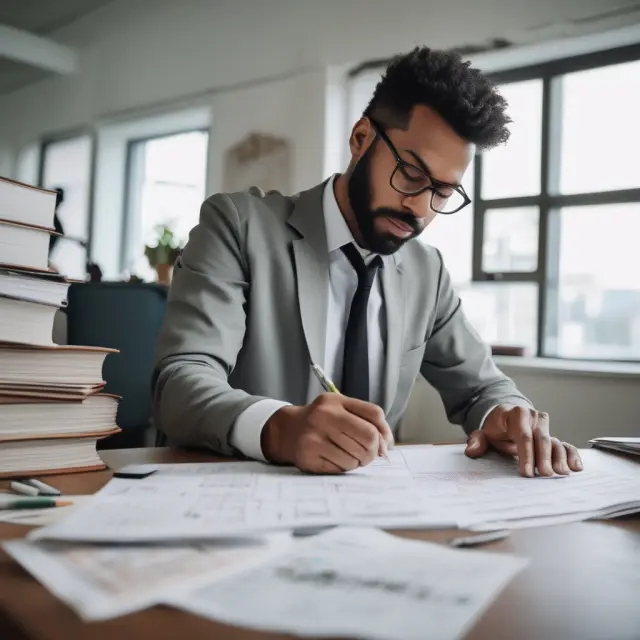 Zero-Proof Bookkeeper systematically cancelling debits to match credits for financial harmony.