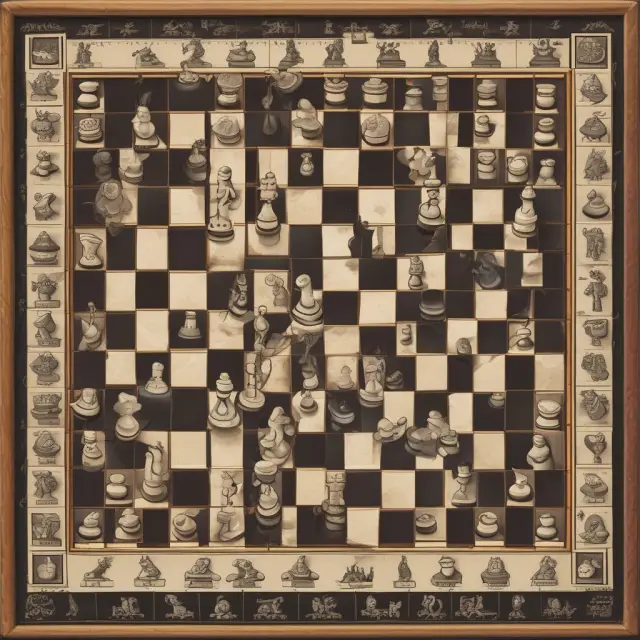 Chessboard showcases zero-sum games: options & futures contracts in play - one wins, another loses