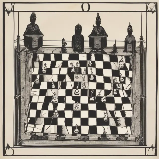 Two players pondering strategy on a chessboard representing Nash Equilibrium in the context of the Prisoner
