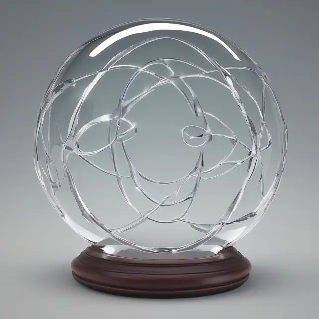 Crystal ball illustrating financial variables: working capital, retained earnings, EBIT, market value of equity, and sales.